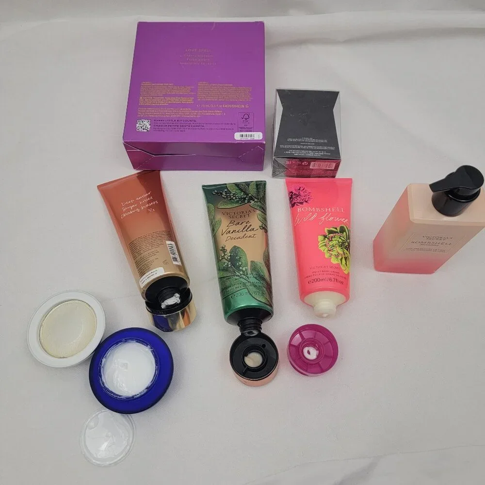VICTORIAS SECRET Lotion Mixed Bundle Bombshell Love Spell PREMIER GUESS Cologne